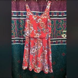 Faded Glory Pink Floral Dress